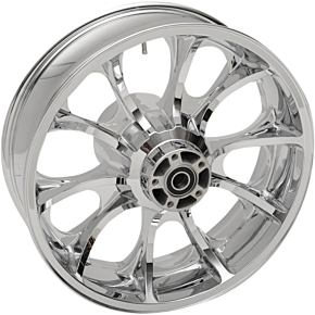 Coastal Moto Rear Wheel - Largo 3D - Single Disc/No ABS - Chrome - 18"x5.50" - '09+ FL 3D-LGO185CH