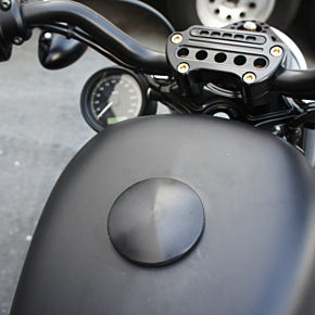 Joker Machine Gas Cap - Knurled - Black 10-444B