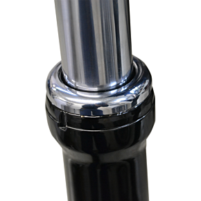 La Choppers Fork Dust Covers - 39 mm - Chrome LA-7503-39