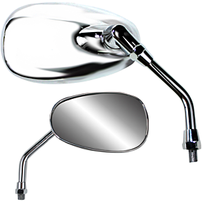 Parts Unlimited Mirror - American-Style - Chrome