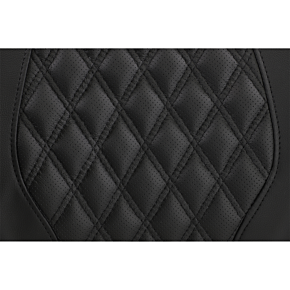 Saddlemen Tour-Pak® Backrest Pad - Road Sofa Lattice Stitched Seat - Black 814-07-TPACK-LS