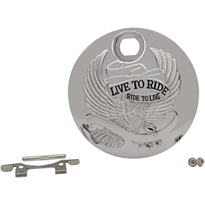 Live to Ride Console Door - Chrome 0703-0803