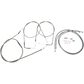 Cable Line Kit - 15" - 17" - '04 - '07 Roadstar - Stainless Steel BA-8022KT-16