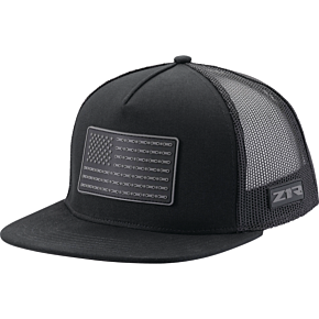 Flag Patch Snapback Hat - Black 2501-4023