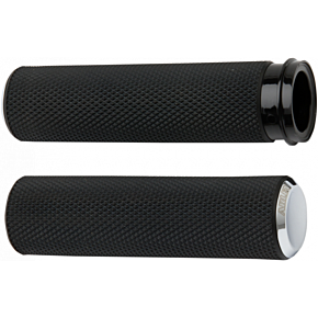 Grips - Knurled - Cable - Chrome 07-324
