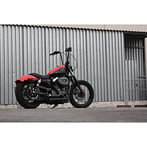 BURLY BRAND Handlebar - Narrow Ape - 14" - Black B28-337