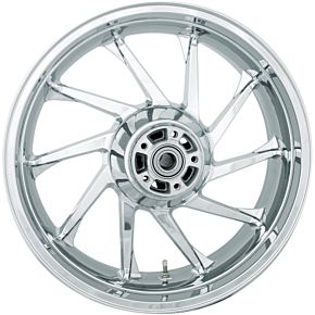 Coastal Moto Rear Wheel - Hurricane 3D - Single Disc/ABS - Chrome - 18"x5.50" 3D-HUR185CHABST