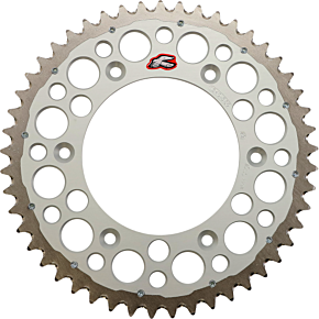 Renthal Twinring™ Rear Sprocket - 49 Tooth - Silver 1540-520-49GPSI