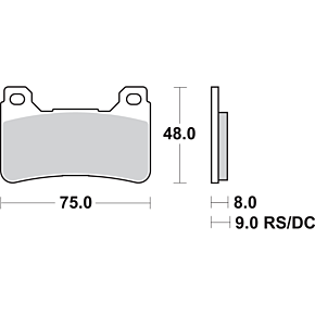 Sbs Dual Carbon Brake Pads - CBR 809DC