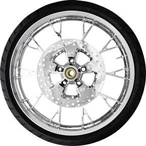 Marlin Front Wheel (21"/Chrome)/Rotors (11.8")/Dunlop Tire (130/60B21) PKG-MAR213CH-ABST