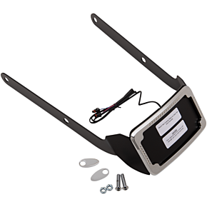 Cycle Visions LP Plate Frame & Mount with Signals - FLSL - Chrome CV4655