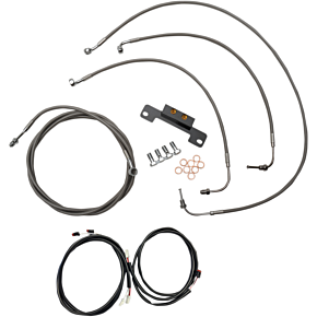 La Choppers Cable Kit - 12" - 14" Ape Hanger Handlebars - Stainless LA-8055KT3-13