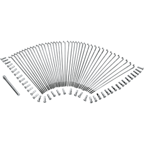 Spoke Set - Drop Center - Front - Stainless Steel - 19" 0211-0122