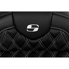 Roadsofa™ Seat - with Backrest - Silver Stitch - FL '08-'23 808-07B-182B5