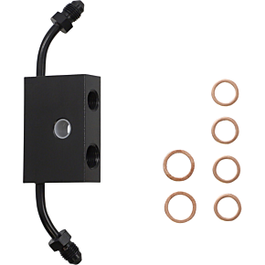 Handlebar Cable/Brake Line Kit - Quick Connect - 15" - 17" Ape Hanger Handlebars - Midnight LA-8157KT-16M