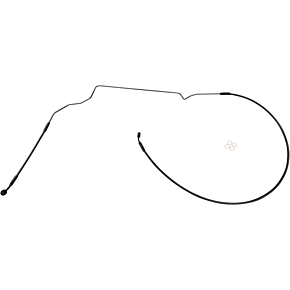 Brake Line - Upper - Black - Indian SBB1419-29