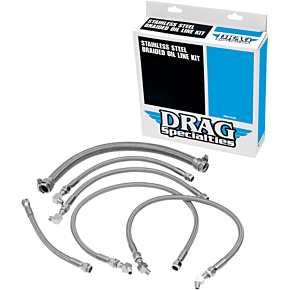 Oil Line Kit - Stainless Steel - Softail 0711-0035