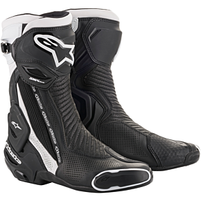 Alpinestars SMX+ Vented Boots - Black/White - Size 6.5
