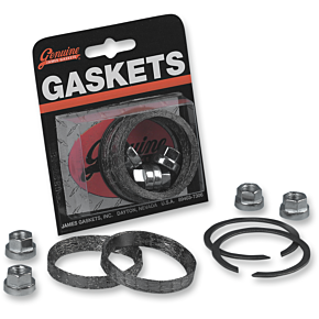 James Gasket Exhaust Port Graphite Gasket Kit - Big Twin/XL/EVO 65324-83-KWG2