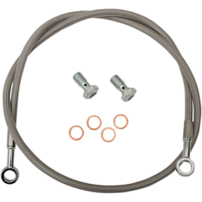 Parts Unlimited +6" Brake Line - 37" - Polaris/Yamaha