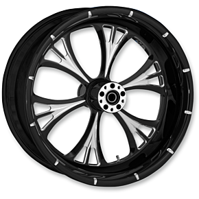 Rc Components Majestic Eclipse Rear Wheel - Single Disc/No ABS - Black - 18"x3.50" - '02-'07 FLH 18350-9174-102E