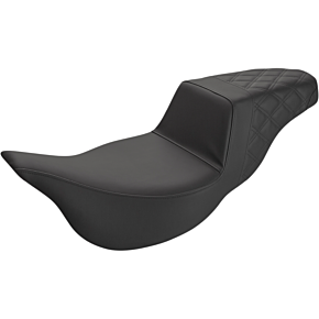 Saddlemen Step Up Seat - Rear Lattice Stitched - FLH