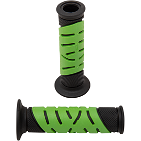 Black/Green 719 Gel Grips w/ Open Ends