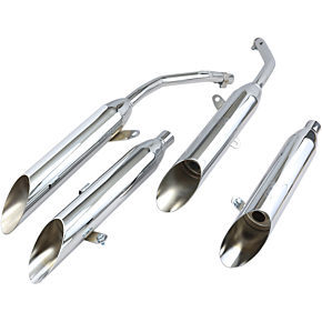 Chrome Slashcut Mufflers 1164SC