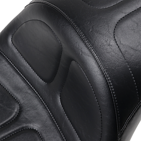 Maverick Daddy Long Legs Seat - Black - Stitched - Softail '18+ LYX-910DL