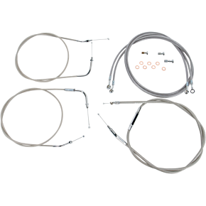 Cable Line Kit - 15" - 17" - '99 - '03 Roadstar - Stainless Steel BA-8021KT-16