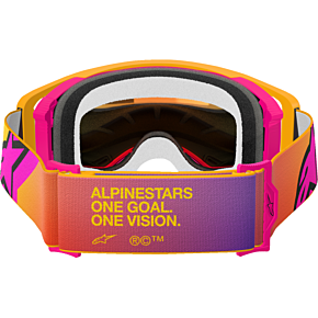 Supertech Goggle - Corp - Fluo Yellow - ABS Vision - Red Mirror Lens 5100325-5023