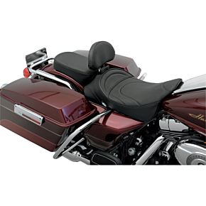 Drag Specialties Wide Pillion Seat - Mild Stitched - FL 97+ 0801-0469