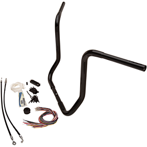 Fat Baggers Inc Handlebar Kit - Rounded Top - 16" - Black 909416-B