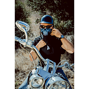 3-in-1 Sportflex Bandanna - Midnight Skull BL417
