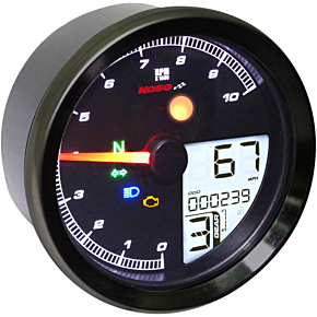 TNT-04 Multi-Function Meter - Black Bezel - 3.30" Diameter x 2.19" D BA051411