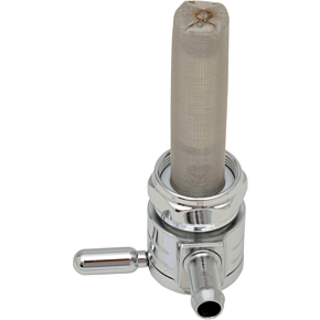 22mm Petcock Straight Chrome 5/16 Hose