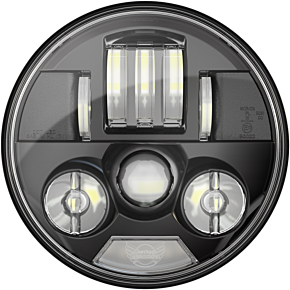 Custom Dynamics 7" Probeam® LED Headlamp - Indian - Black PB-7-IND-B
