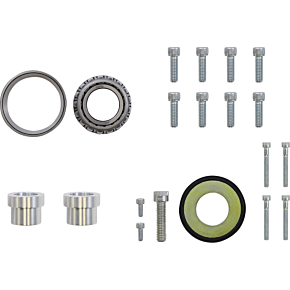 Hawg Halters Triple Tree Kit - Stock Replacement - 49 mm - Black 49FLAR3-SR14