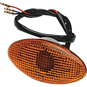 K and S Technologies Flat Oval Marker Light - Large - Amber