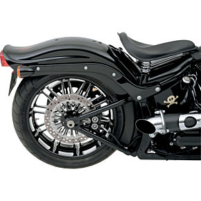 Performance Machine Pm 4-Piston Caliper - Rear - Contrast Cut™ 08-17 Softail 1256-0077-BM