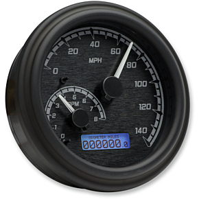 Dakota Digital MXV Series Analog Gauge System - Black/Gray/Black MVX-2011-KG-K