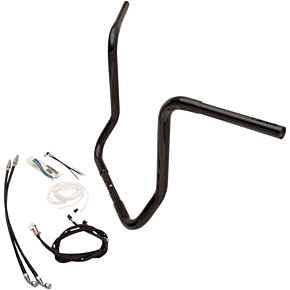 Fat Baggers Inc Handlebar Kit - Rounded Top - 16" - Black 909516-B