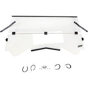 Moose Racing Full Folding Windshield - Can-Am