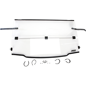 Moose Racing Full Folding Windshield - Polished