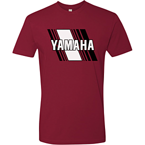 Yamaha Heritage Diagonal T-Shirt - Red - Large NP21S-M3118-L