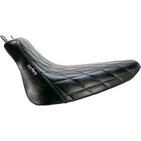 Bare Bones Solo Seat - Diamond Stitch - Black - FLST LXE-007DM