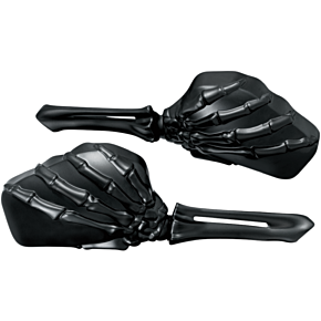 Kuryakyn Skeleton Mirror - Black/Black