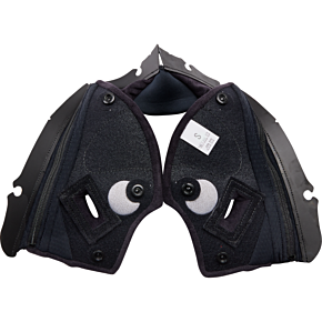 Pista GP RR Cheek Pads - Black/Red - Small 2018500056606S