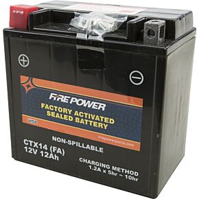 FIRE POWER Battery Ctx14 Sealed Factory Activated