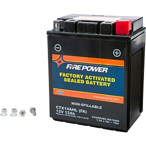 FIRE POWER Battery Ctx14ahl/cb14l-a2 Sealed Factory Activated